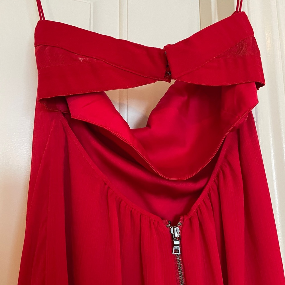Alice + Olivia strapless red dress size 4 - Picture 3 of 7